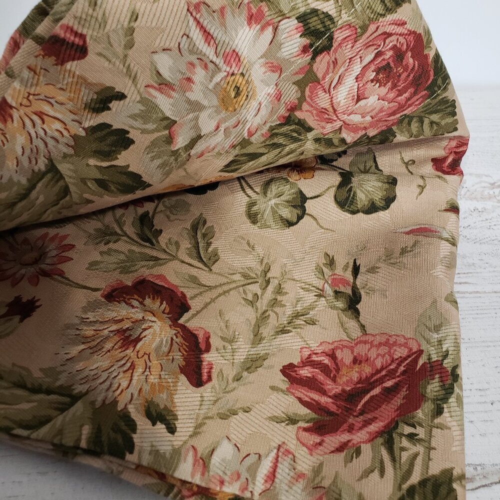 Laura Ashley  Floral Window Valance Curtain  86" X 17.5"  cottagecore cottage - Picture 3 of 6